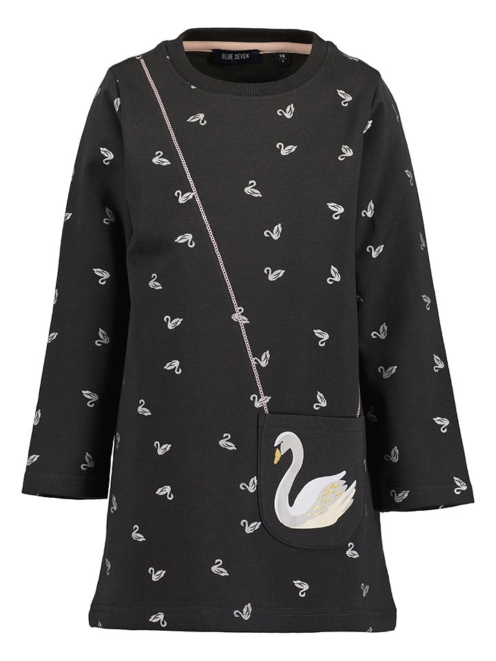 Blue Seven Sukienka w kolorze antracytowym rozmiar: 104