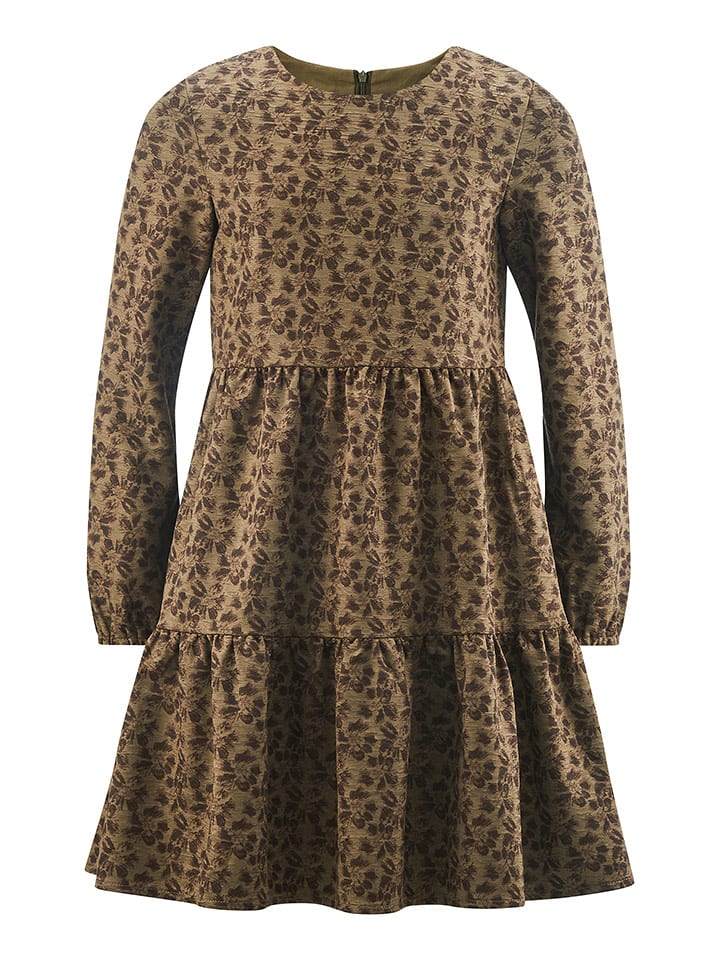 happy girls by Eisend Sukienka w kolorze jasnobrązowo-ciemnobrązowym rozmiar: 146