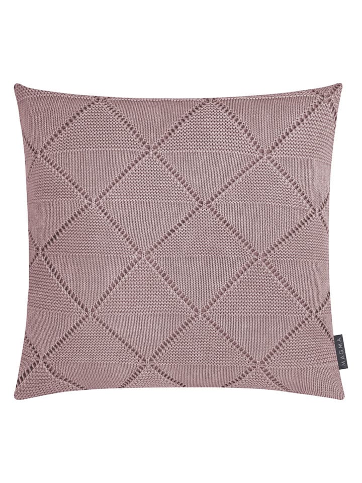 Magma Heimtex Poszewka "Purl" w kolorze szarobrązowym na poduszkę - 50 x 50 cm rozmiar: onesize