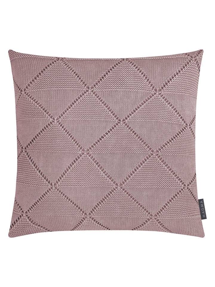 Magma Heimtex Poszewka "Purl" w kolorze szarobrązowym na poduszkę - 50 x 50 cm rozmiar: onesize