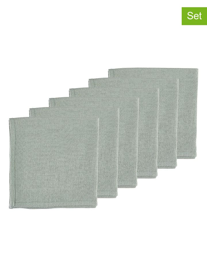 Björn Serwetki (6 szt.) w kolorze jasnozielonym - 40 x 40 cm rozmiar: onesize