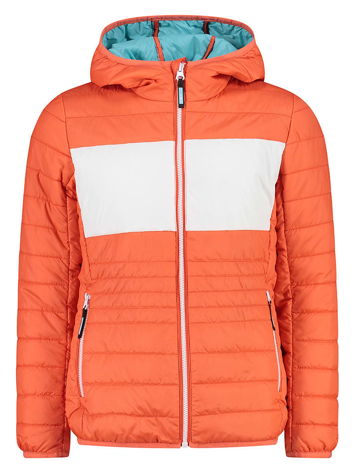 CMP Kurtka pikowana w kolorze pomarańczowo-białym rozmiar: 152