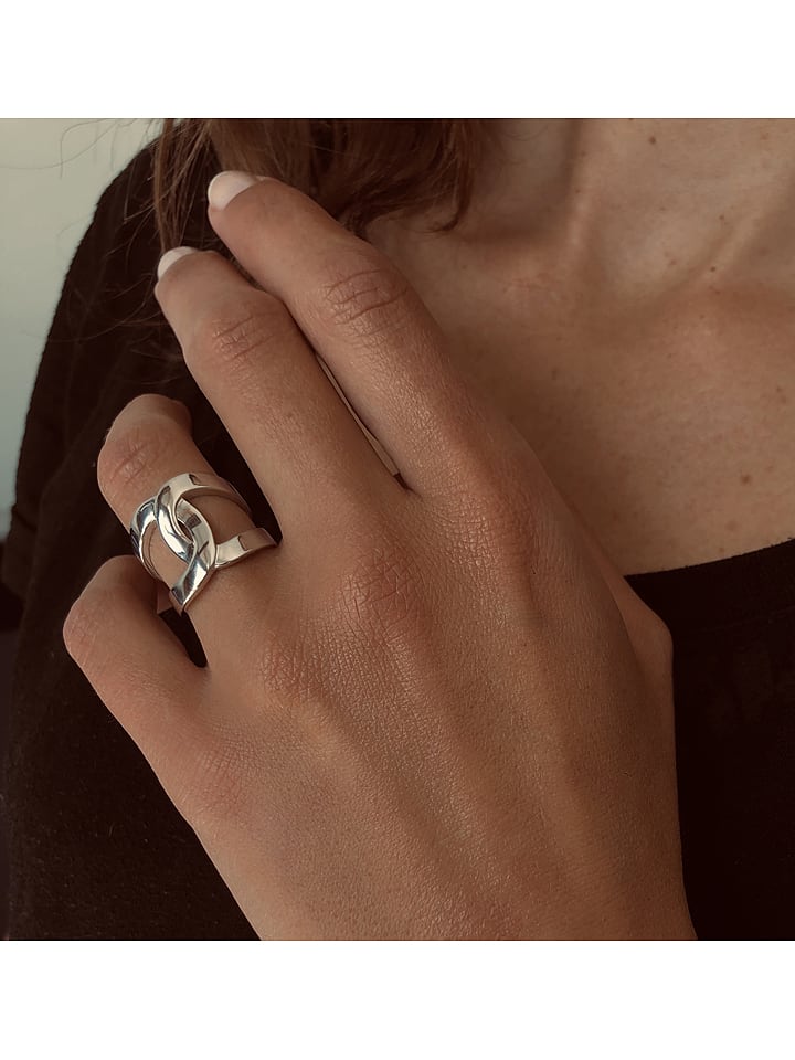 Eclat d'Argent Srebrny pierścionek rozmiar: 52