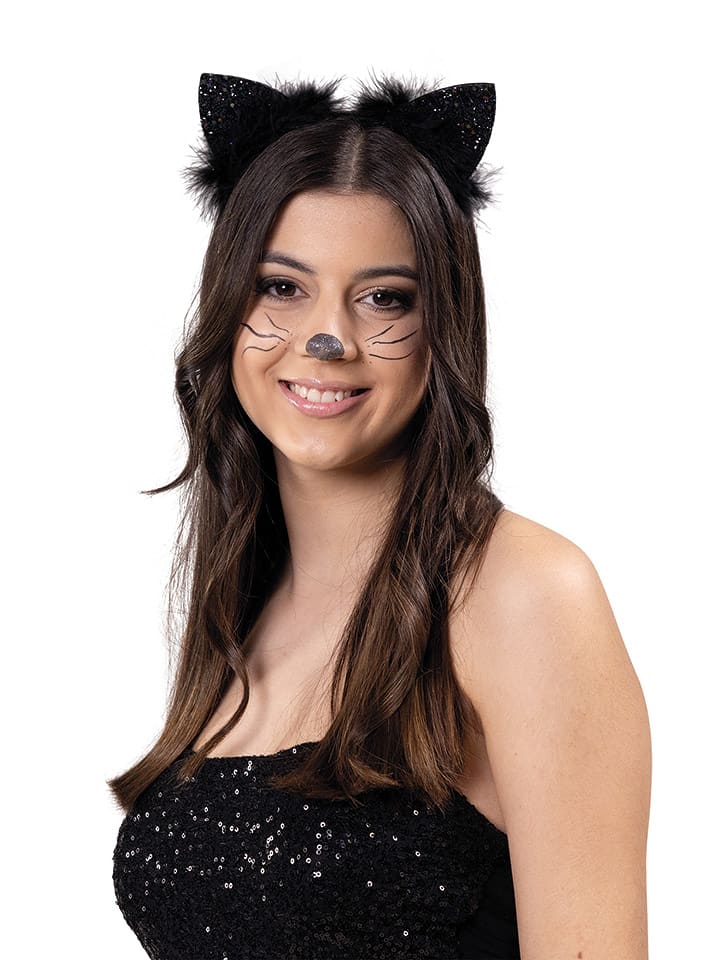 Party x People Opaska "Cat" w kolorze czarnym rozmiar: onesize