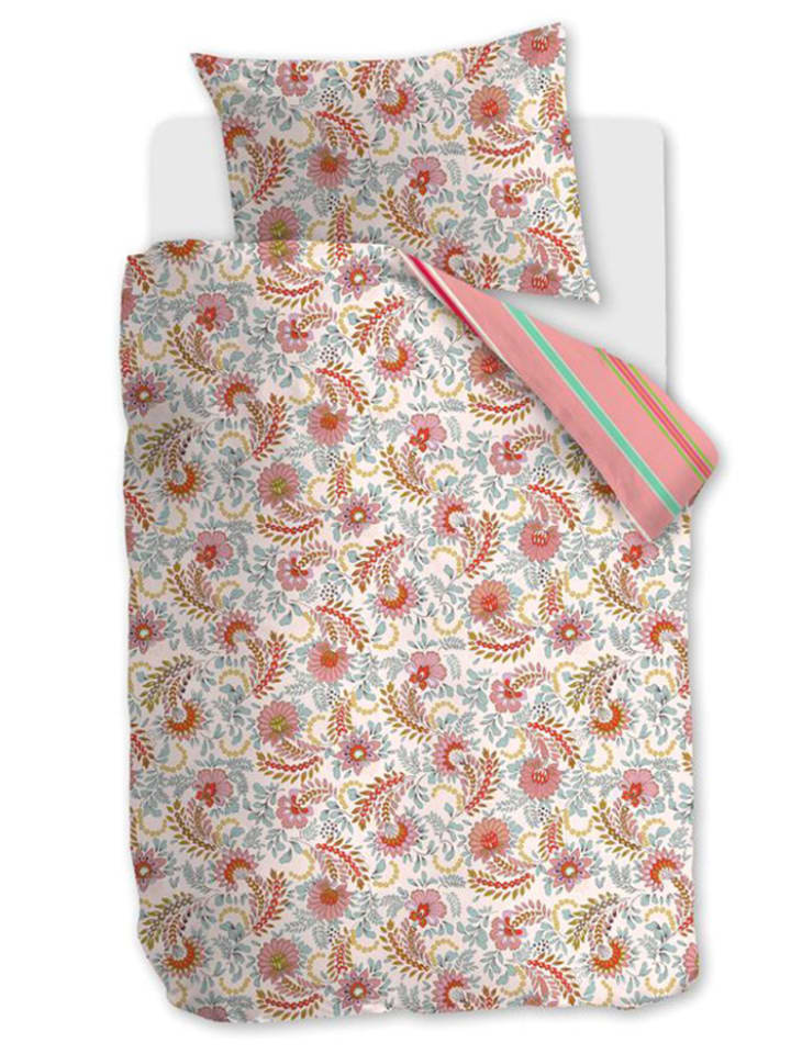 Beddinghouse Komplet pościeli "Ruby" w kolorze błękitno-jasnoróżowym rozmiar: 100x135 cm