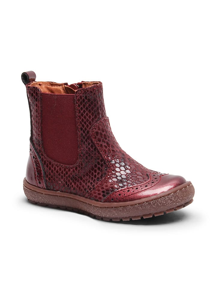 bisgaard Skórzane botki w kolorze fioletowym rozmiar: 32