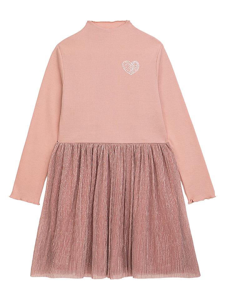 Danamade Sukienka "Hilla" w kolorze szaroróżowym rozmiar: 98