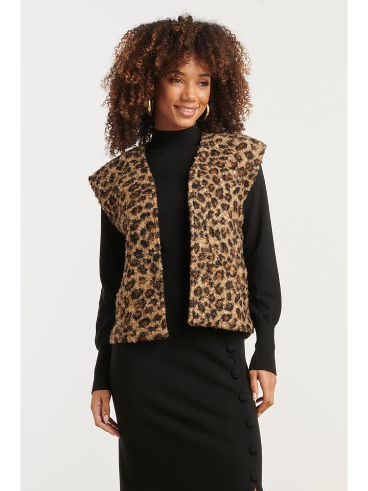 Smashed Lemon Kamizelka w kolorze jasnobrązowym rozmiar: XXL