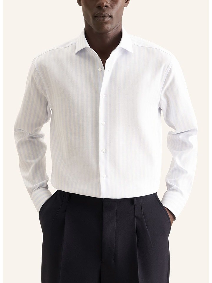 Seidensticker Koszula w kolorze błękitno-białym rozmiar: 39