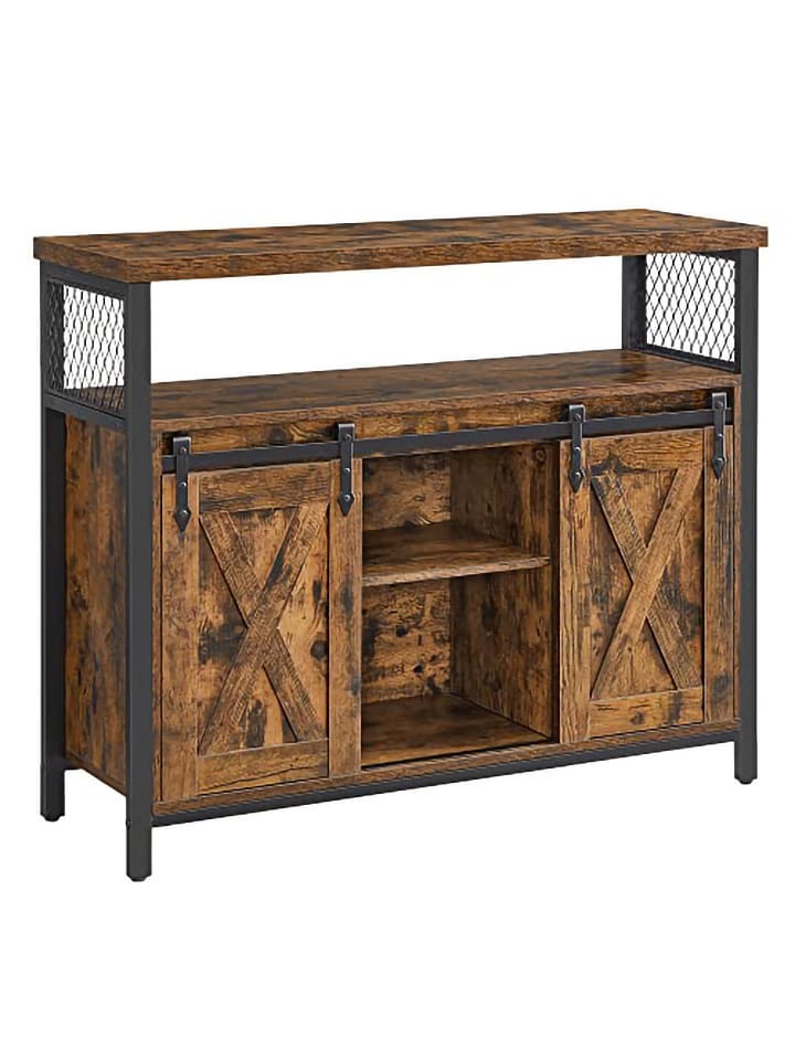 Songmics Komoda w kolorze brązowym - 100 x 80 x 33 cm rozmiar: onesize