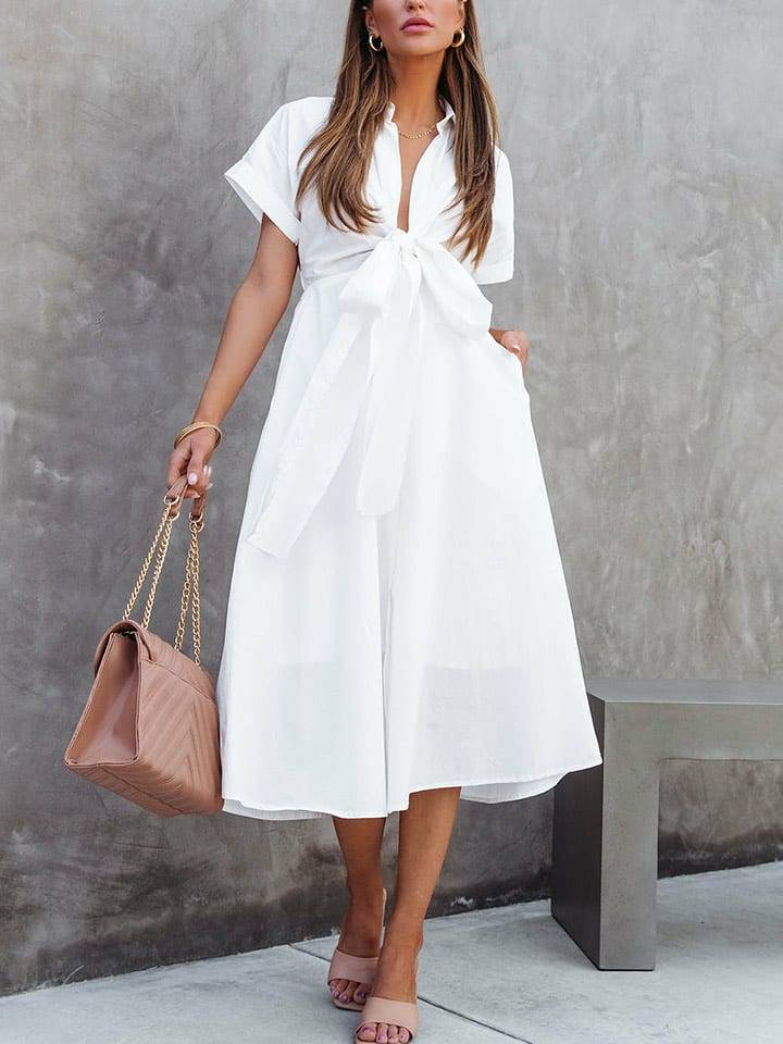 Milan Kiss Sukienka w kolorze białym rozmiar: S