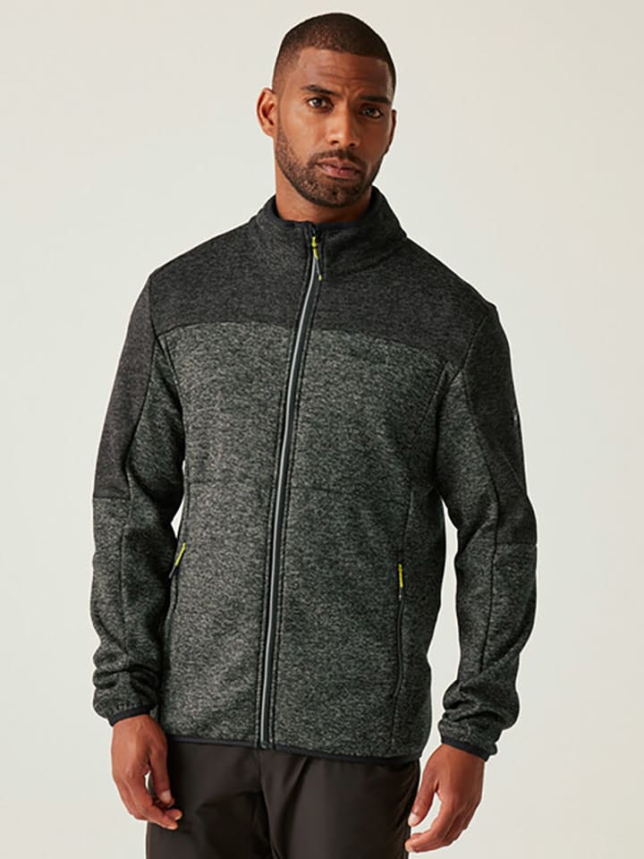 Regatta Kurtka polarowa "Elram" w kolorze oliwkowo-antracytowym rozmiar: XL