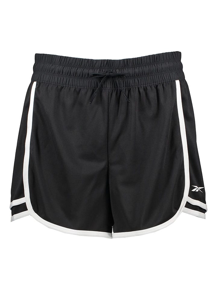 Reebok Szorty sportowe "Knit" w kolorze czarnym rozmiar: L