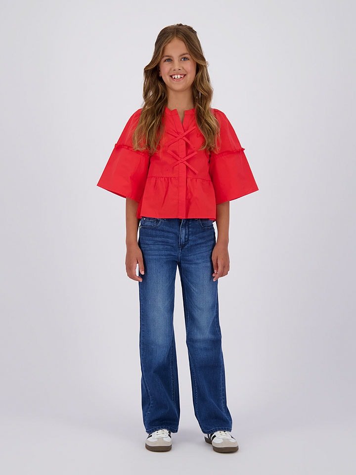 Vingino Dżinsy - Wide leg - w kolorze niebieskim rozmiar: 146