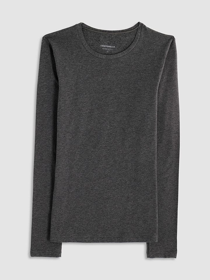COTONELLA Koszulka w kolorze szarym rozmiar: L