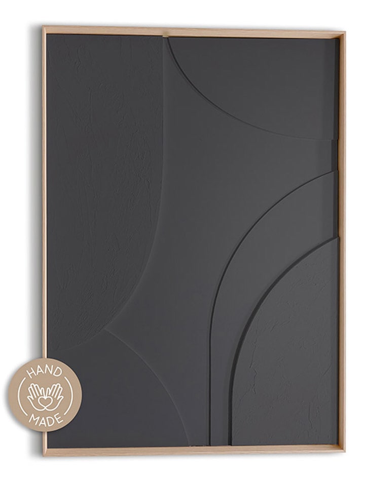 Orangewallz Obraz 3D "Layers" w ramce rozmiar: 50x70 cm