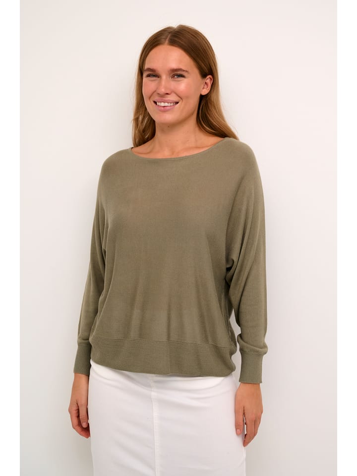 Kaffe Sweter w kolorze khaki rozmiar: XL