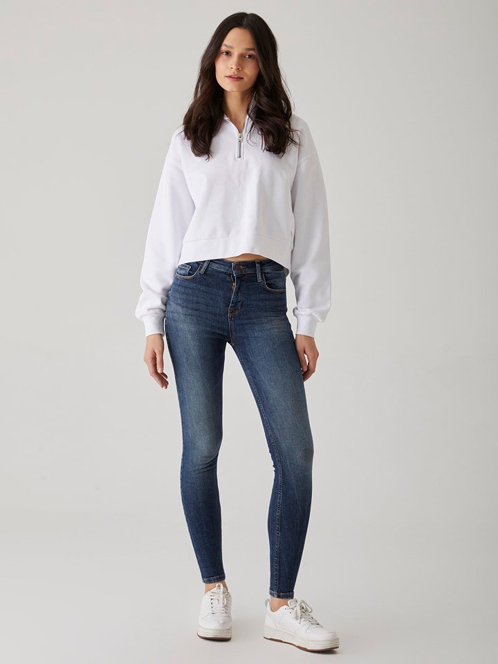LTB Dżinsy "Amy" - Skinny fit - w kolorze granatowym rozmiar: W27/L32