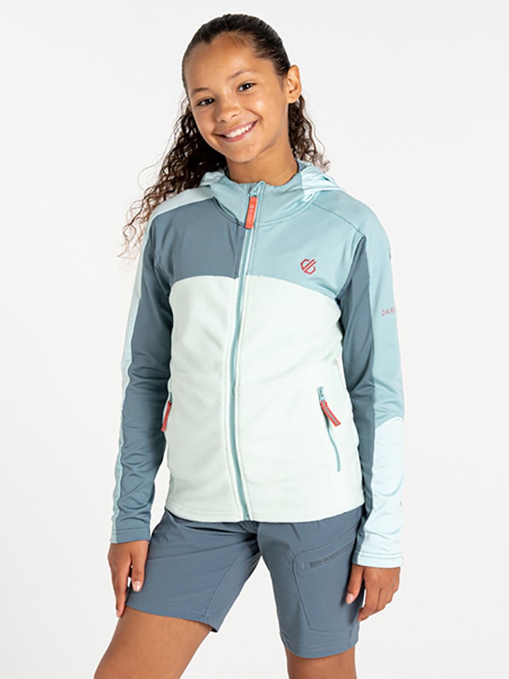 Dare 2b Kurtka polarowa "Thriving IV" w kolorze błękitno-kremowym rozmiar: 152