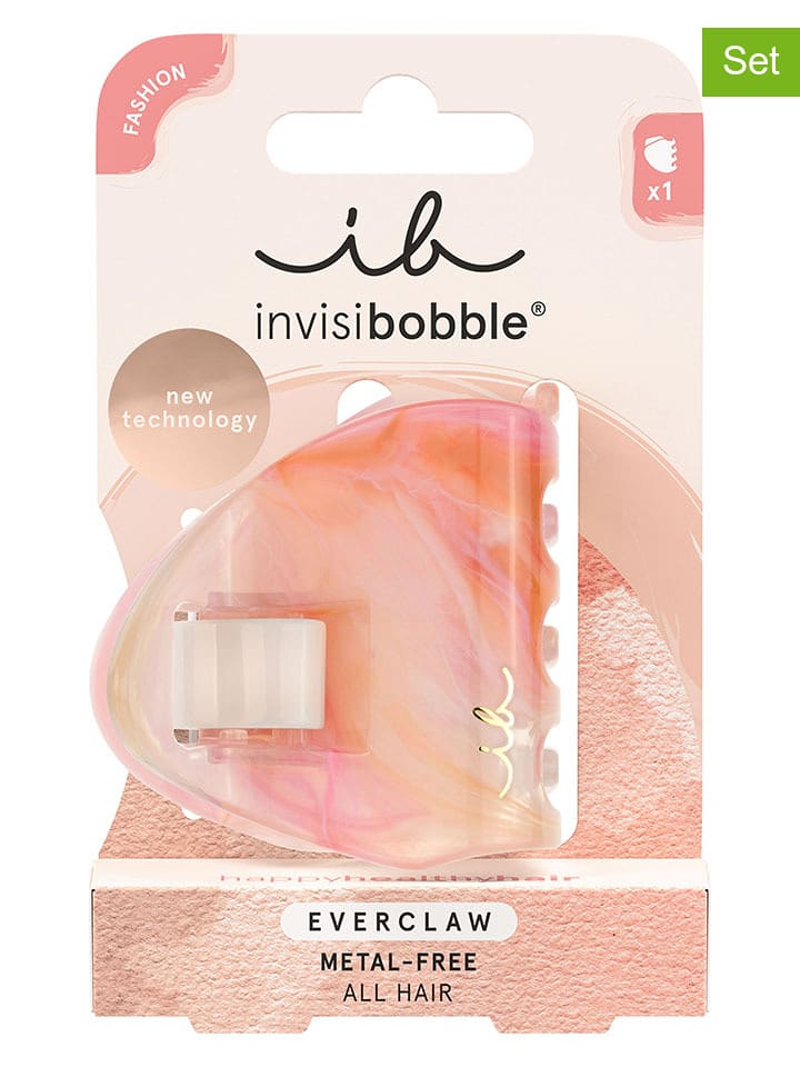 Invisibobble Spinki do włosów (2 szt.) w kolorze jasnoróżowo-pomarańczowym rozmiar: onesize