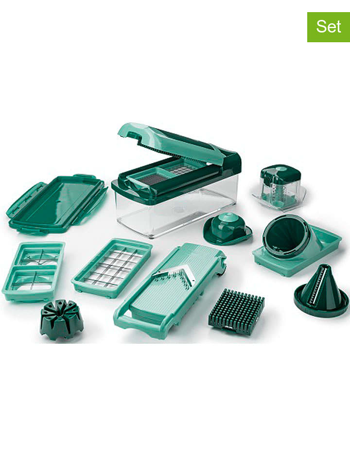 Genius 16-częściowy zestaw "Nicer Dicer Fusion smart" w kolorze zielonym rozmiar: onesize