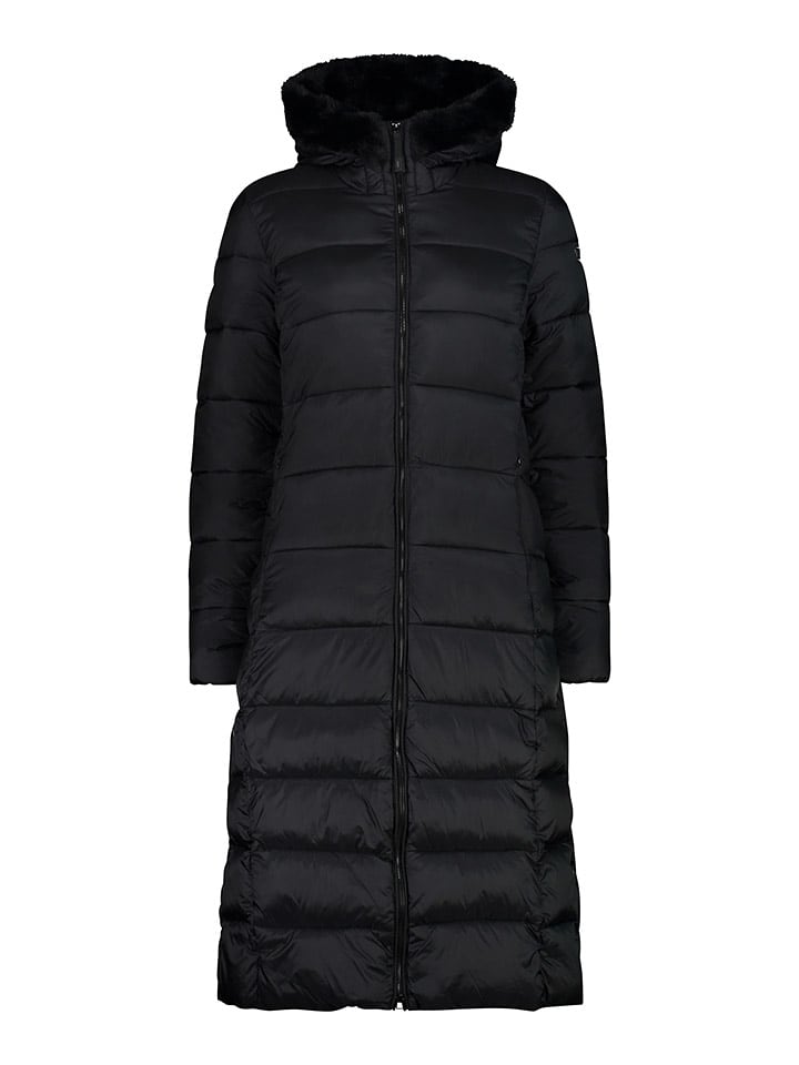 CMP Płaszcz pikowany w kolorze czarnym rozmiar: 48