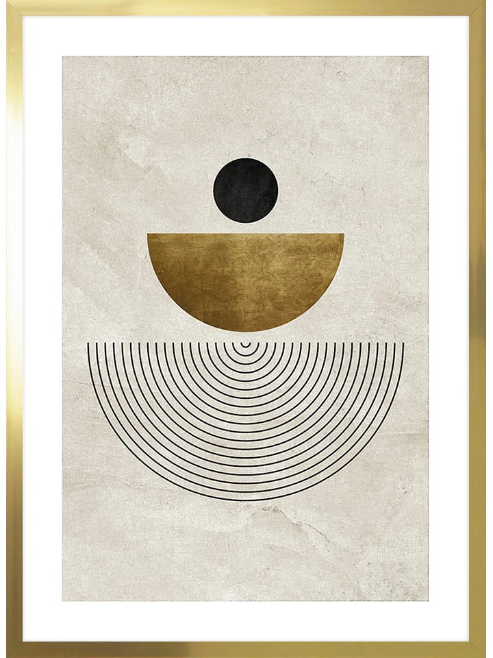 Ars Longa Druk artystyczny "Abstract zen forms" w ramce rozmiar: 50x70 cm