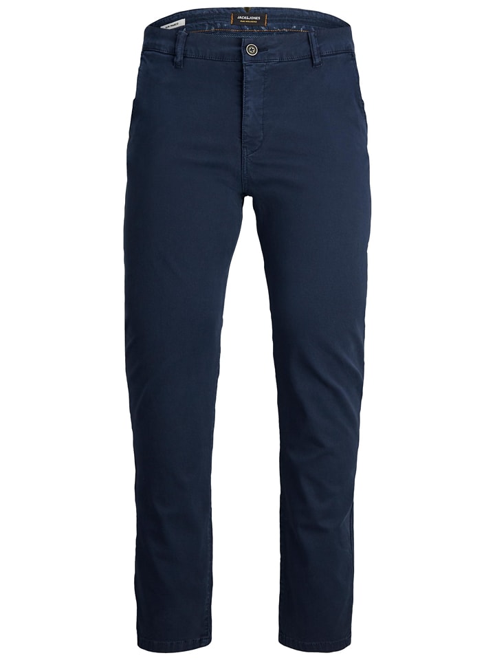 Jack & Jones Spodnie chino "Marco" w kolorze granatowym rozmiar: W30/L34