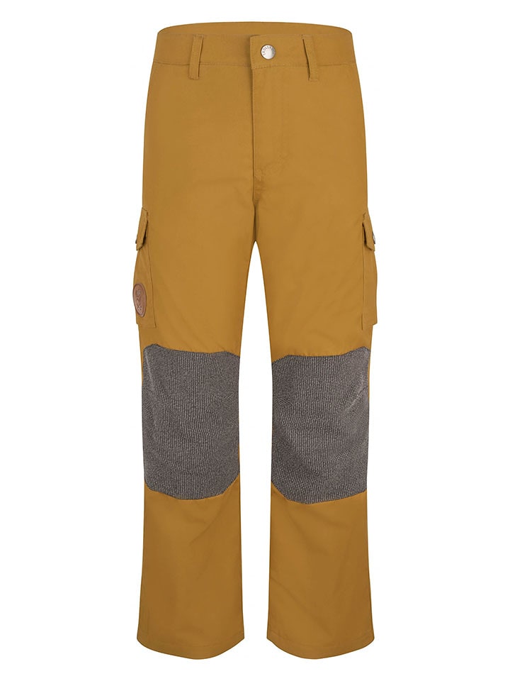 Trollkids Spodnie trekkingowe "Trollheimen" w kolorze jasnobrązowym rozmiar: 122