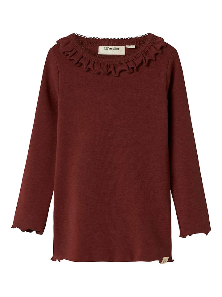 Lil Atelier Koszulka "Gayo" w kolorze brązowym rozmiar: 92