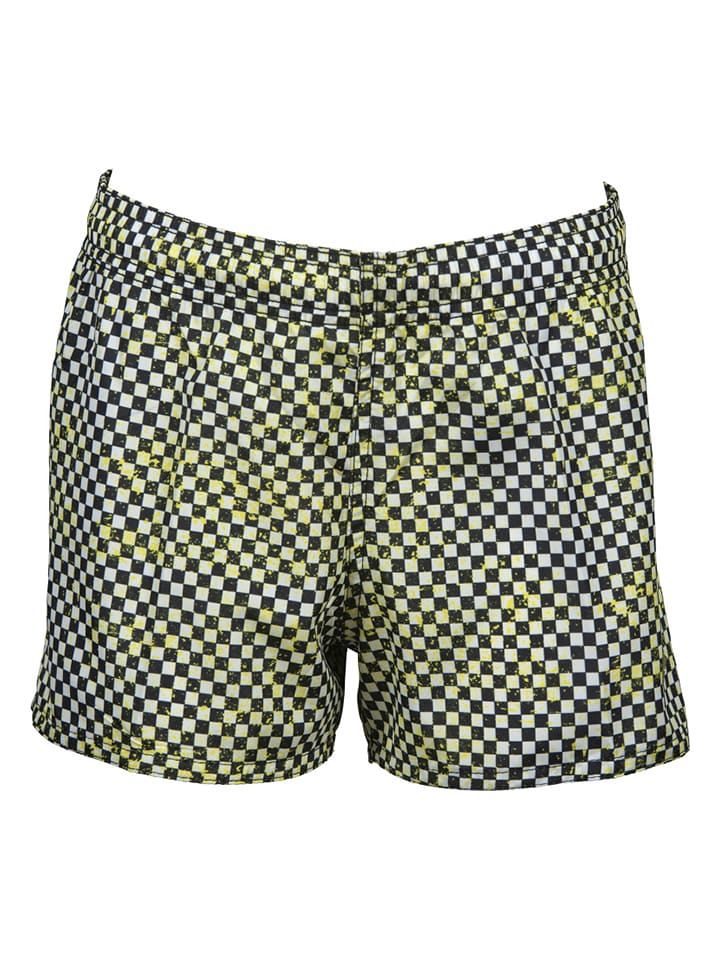 Arena Szorty kąpielowe "Allover" w kolorze czarno-żółtym rozmiar: 116