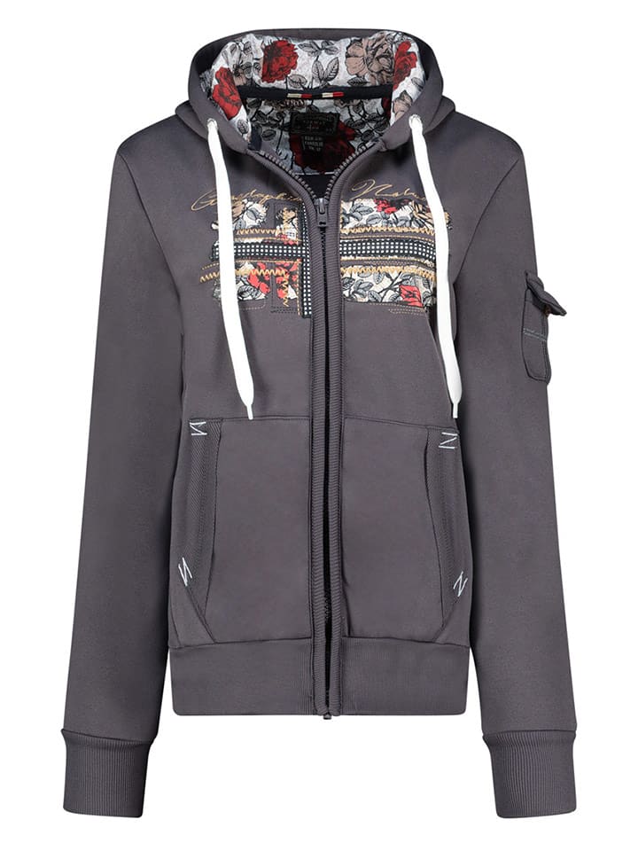 Geographical Norway Bluza "Fabeaute" w kolorze antracytowym rozmiar: L