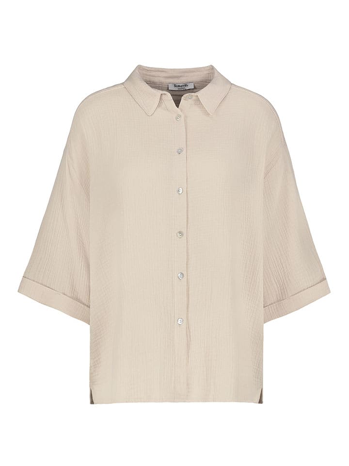 Sublevel Koszula w kolorze beżowym rozmiar: S/M