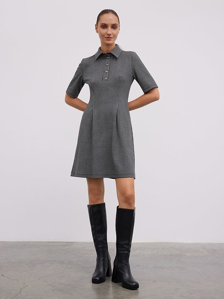 BGN Sukienka w kolorze czarno-szarym rozmiar: 34