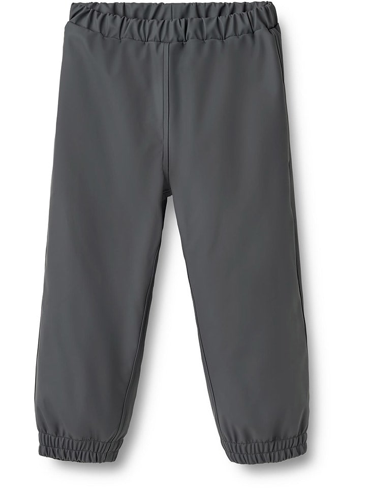 Wheat Termiczne spodnie przeciwdeszczowe "Um" w kolorze antracytowym rozmiar: 98