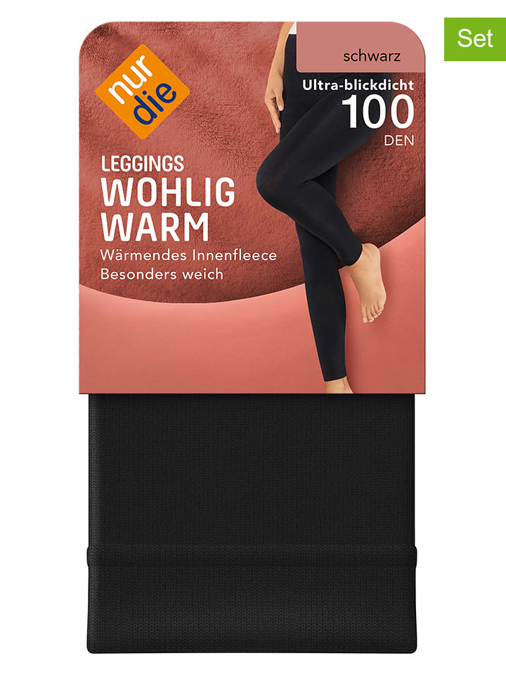 Nur Die Legginsy w kolorze czarnym rozmiar: 38/40