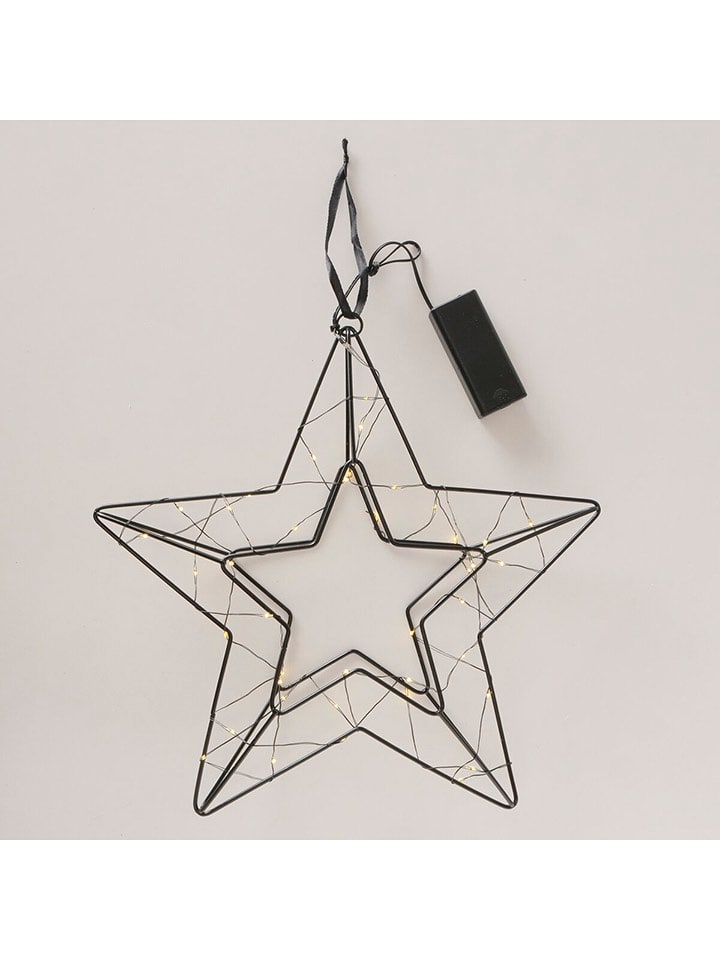 Boltze Zawieszka dekoracyjna LED "Elvira" w kolorze czarnym - 29,5 x 6 cm rozmiar: onesize