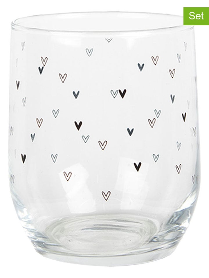 Clayre & Eef Szklanki (6 szt.) - 300 ml rozmiar: onesize