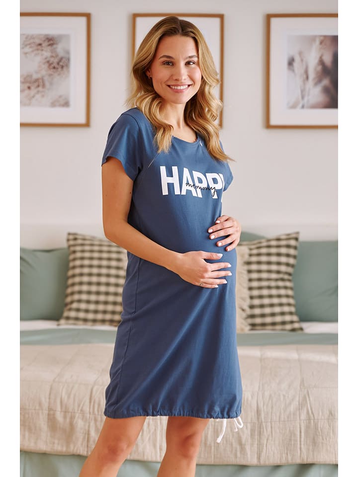 Doctor Nap Piżama ciążowa w kolorze granatowym rozmiar: XL