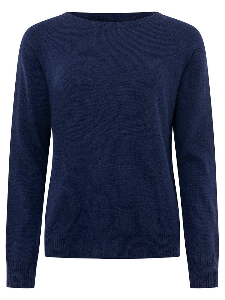 Zwillingsherz Kaszmirowy sweter w kolorze granatowym rozmiar: S