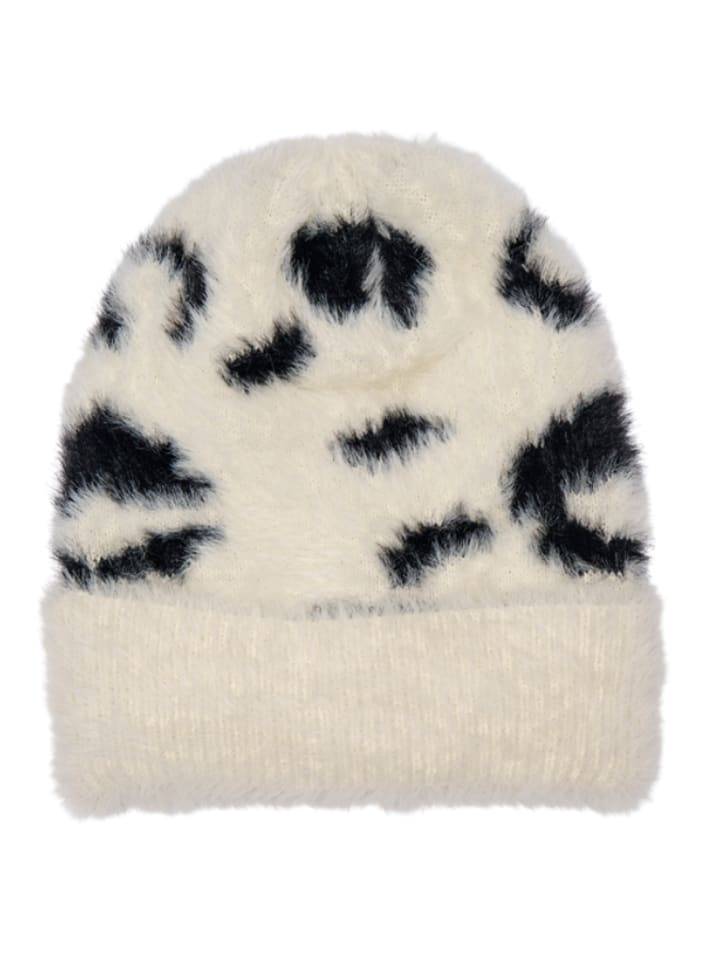 ONLY Czapka w kolorze kremowo-czarnym rozmiar: onesize