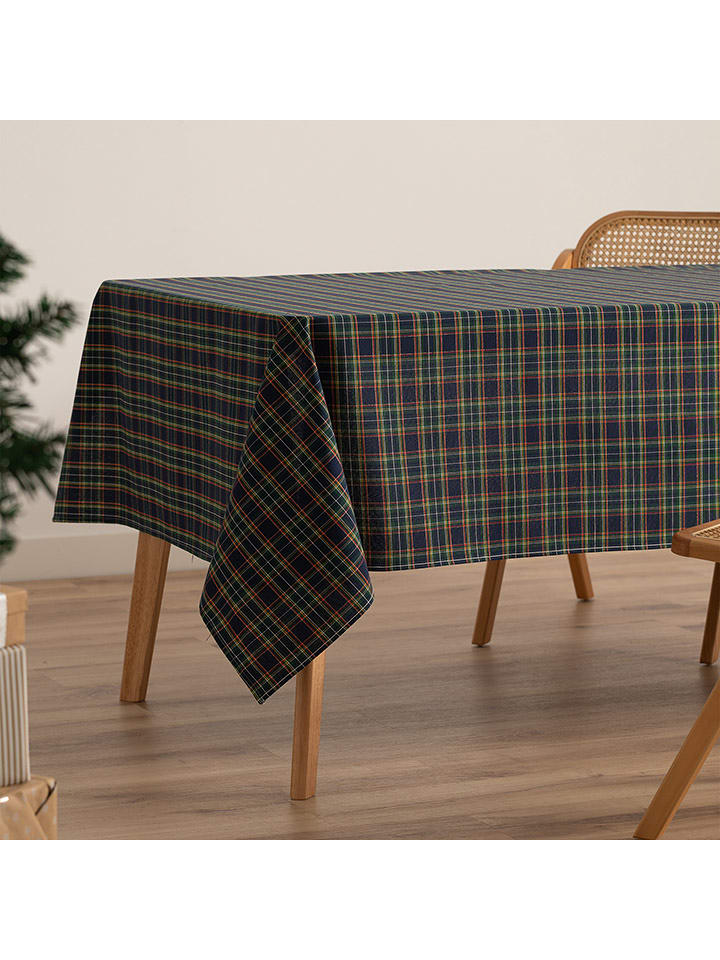 GAMUSI Obrus w kolorze niebiesko-zielonym rozmiar: 140x300 cm