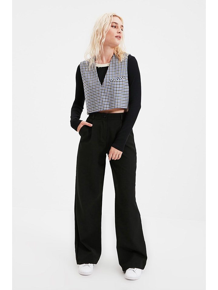 trendyol Spodnie w kolorze czarnym rozmiar: 34