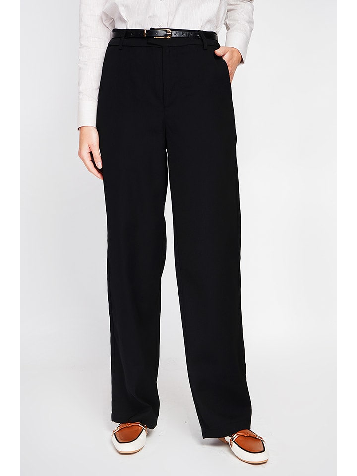 ASSUILI Spodnie chino w kolorze czarnym rozmiar: 42