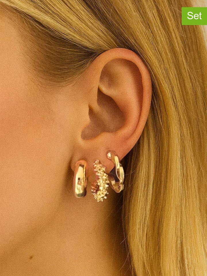 Lodie Silver Kolczyki-półkreole (3 szt.) rozmiar: onesize