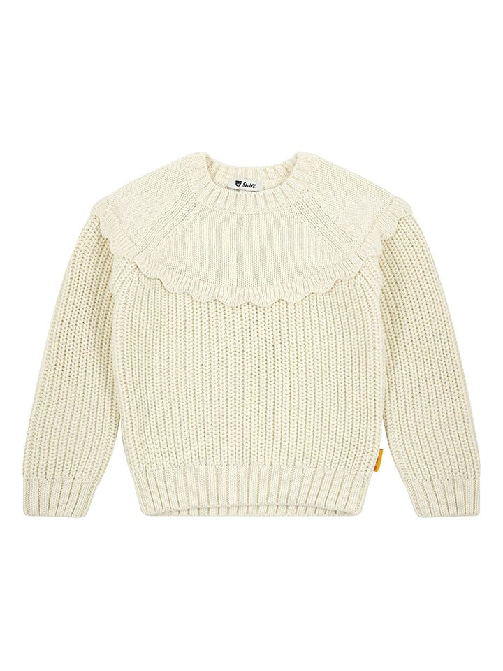 Steiff Sweter w kolorze kremowym rozmiar: 92