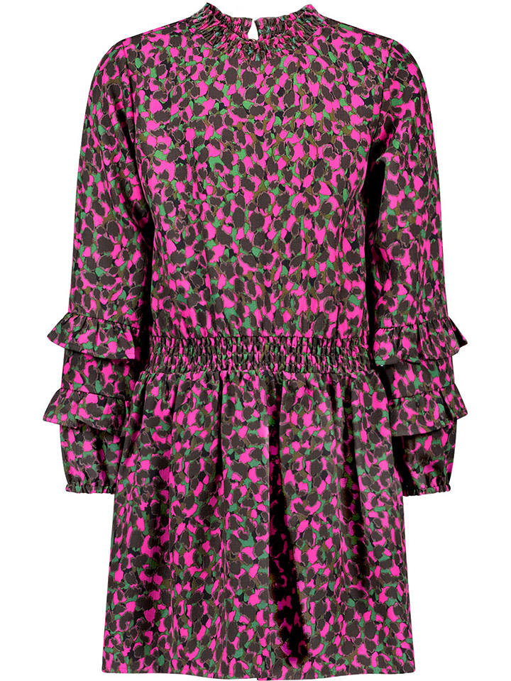 B.Nosy Sukienka w kolorze brązowo-różowo-zielonym rozmiar: 134