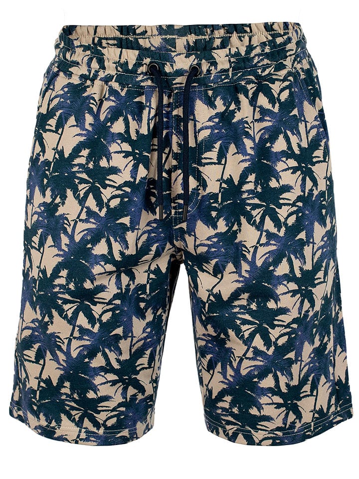 Roadsign Bermudy w kolorze beżowo-granatowym rozmiar: XXL