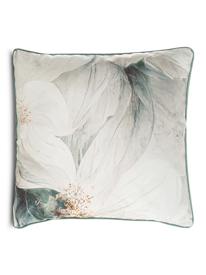 Eva Minge Poduszka "Eva" w kolorze biało-zielonym rozmiar: 60x60 cm