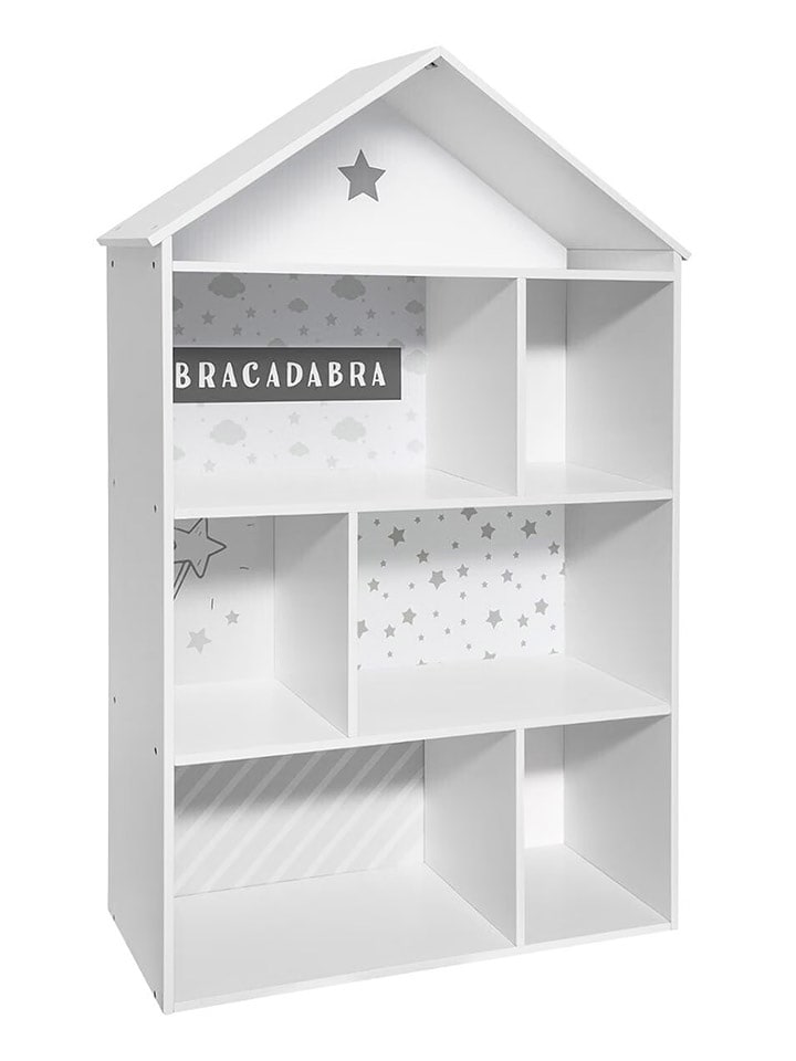 WellHome for Kids Regał stojący w kolorze białym - 40 x 60 x 30 cm rozmiar: onesize